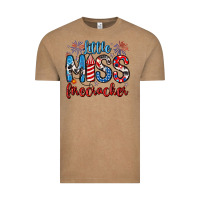 Vintage Coffee little miss firecracker 4th of july Vintage Tee - Artiststas