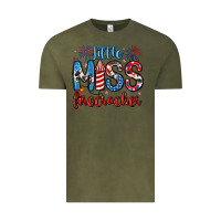 Vintage Olive little miss firecracker 4th of july Vintage Tee - Artiststas