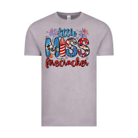 Little Miss Firecracker 4th Of July Vintage Tee | Teevron