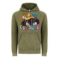 Vintage Olive egg crusher monster truck easter Vintage Hoodie - Artiststas