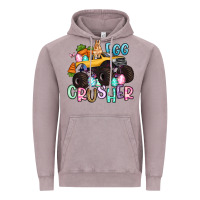 Vintage Zinc egg crusher monster truck easter Vintage Hoodie - Artiststas