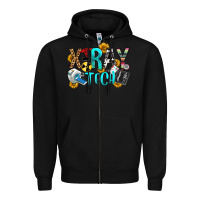 Black x ray tech Zipper Hoodie - OliviaCreatesArt