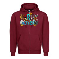 Burgundy x ray tech Zipper Hoodie - OliviaCreatesArt