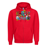 Red x ray tech Zipper Hoodie - OliviaCreatesArt