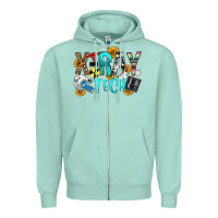 Seafoam x ray tech Zipper Hoodie - OliviaCreatesArt