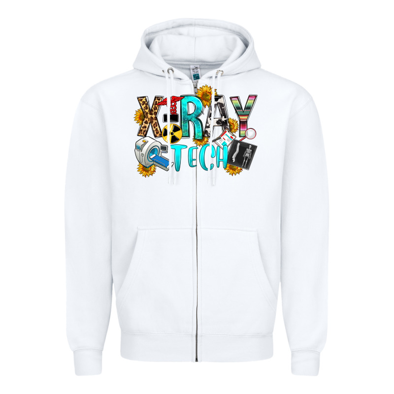X Ray Tech Zipper Hoodie by OliviaCreatesArt | Teevron