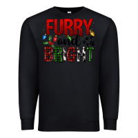 Black Furry And Bright Premium Sweatshirt - FaDigitalArtStudio