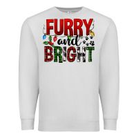 Dove Grey Furry And Bright Premium Sweatshirt - FaDigitalArtStudio