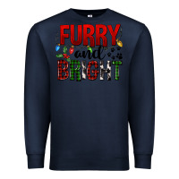 Navy Furry And Bright Premium Sweatshirt - FaDigitalArtStudio
