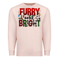 Pale Pink Furry And Bright Premium Sweatshirt - FaDigitalArtStudio