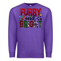 Purple Furry And Bright Premium Sweatshirt - FaDigitalArtStudio