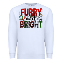 White Furry And Bright Premium Sweatshirt - FaDigitalArtStudio