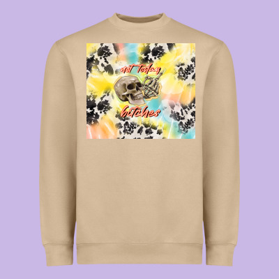 Not Today Bitches Heavyweight Sweatshirt Designed By Tumblerdesignbyshophia