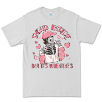 Dove Grey dead inside but it's valentine's Premium Tee - MaliasSmallBusiness