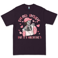 Plum dead inside but it's valentine's Premium Tee - MaliasSmallBusiness