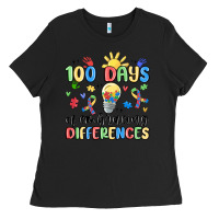 Black 100 days of embracing differences Ladies Tee - MaliasSmallBusiness