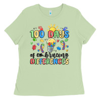Matcha 100 days of embracing differences Ladies Tee - MaliasSmallBusiness