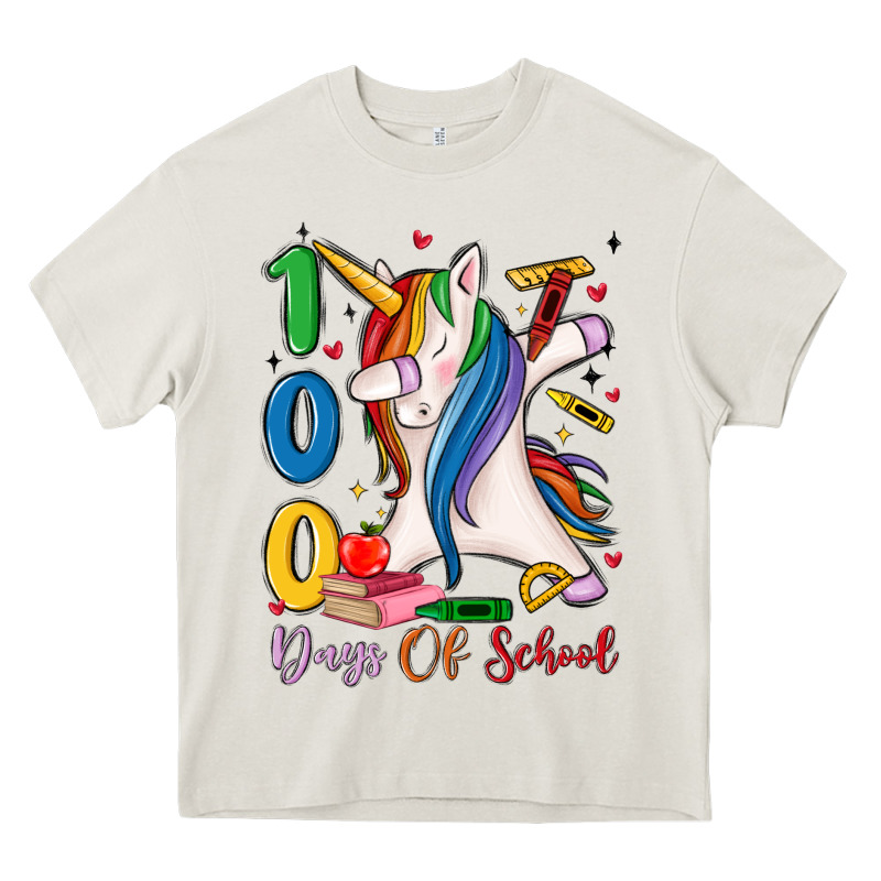 100 Days Of School Heavy Core Tee by MaliasSmallBusiness | Teevron