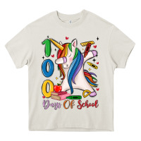 Cream 100 days of school Heavy Core Tee - MaliasSmallBusiness