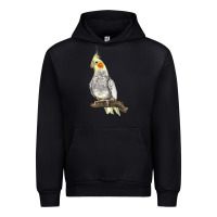 Black Cocktail Parrot Urban Hoodie - LillyAllenDesigns