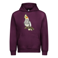 Mauve Wine Cocktail Parrot Urban Hoodie - LillyAllenDesigns