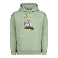 Pigment Oil Green Cocktail Parrot Urban Hoodie - LillyAllenDesigns