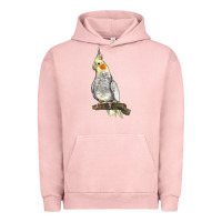 Pigment Salmon Cocktail Parrot Urban Hoodie - LillyAllenDesigns