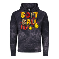 Cloud Black softball life Vintage Hoodie - Artiststas