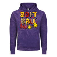 Cloud Purple softball life Vintage Hoodie - Artiststas