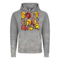 Cloud Rock softball life Vintage Hoodie - Artiststas