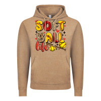 Vintage Coffee softball life Vintage Hoodie - Artiststas