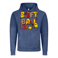 Vintage Denim softball life Vintage Hoodie - Artiststas