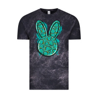 Cloud Black gemstone rabbit Vintage Tee - Artiststas