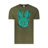Vintage Olive gemstone rabbit Vintage Tee - Artiststas