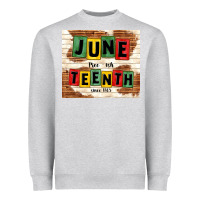 Heather Grey juneteenth free ish since 1865 Heavyweight Sweatshirt - TumblerDesignByShophia