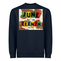 Navy juneteenth free ish since 1865 Heavyweight Sweatshirt - TumblerDesignByShophia