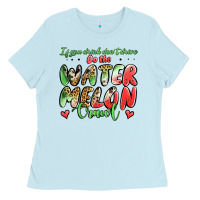 Baby Blue Watermelon Crawl Ladies Tee - Jasminsmagicworld