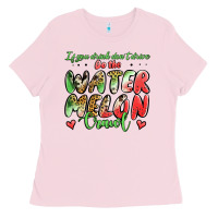 Bubblegum Pink Watermelon Crawl Ladies Tee - Jasminsmagicworld