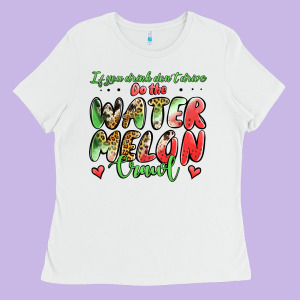 Watermelon Crawl Ladies Tee Designed By Jasminsmagicworld