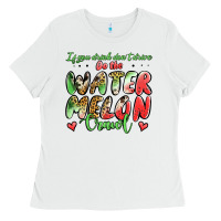 White Watermelon Crawl Ladies Tee - Jasminsmagicworld