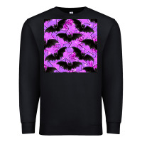Black halloween bat and stars seamless pattern Premium Sweatshirt - BundleAndBundleShop