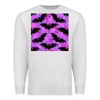 Oatmeal Heather halloween bat and stars seamless pattern Premium Sweatshirt - BundleAndBundleShop
