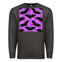 Smoke halloween bat and stars seamless pattern Premium Sweatshirt - BundleAndBundleShop