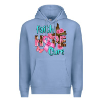 Colony Blue Faith hope cure Breast Cancer Premium Hoodie - FaDigitalArtStudio