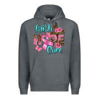 Rock Faith hope cure Breast Cancer Premium Hoodie - FaDigitalArtStudio