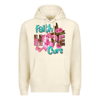 Sandshell Faith hope cure Breast Cancer Premium Hoodie - FaDigitalArtStudio