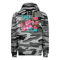 Slate Camo Faith hope cure Breast Cancer Premium Hoodie - FaDigitalArtStudio