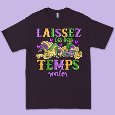 Laissez Les Bon Temps Rouler Premium Tee Designed By Maliassmallbusiness