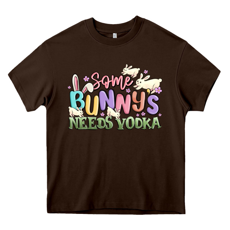 Some Bunnys Needs Vodka Heavy Core Tee by MaliasSmallBusiness | Teevron