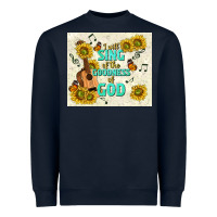 Navy i will sing of the goodness of god Heavyweight Sweatshirt - TumblerDesignByShophia